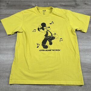 Mickey Mouse "Listen Beyond the Noise" Disney UNIQLO Shirt Size Medium